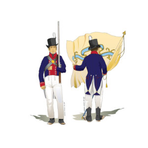 Early 1800s State Militia Regimental Coat Downloads Digital Sewing Pattern