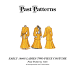 Early 1900s Ladies Two-Piece Costume Sewing Pattern Edwardian jacket and skirt reproduction