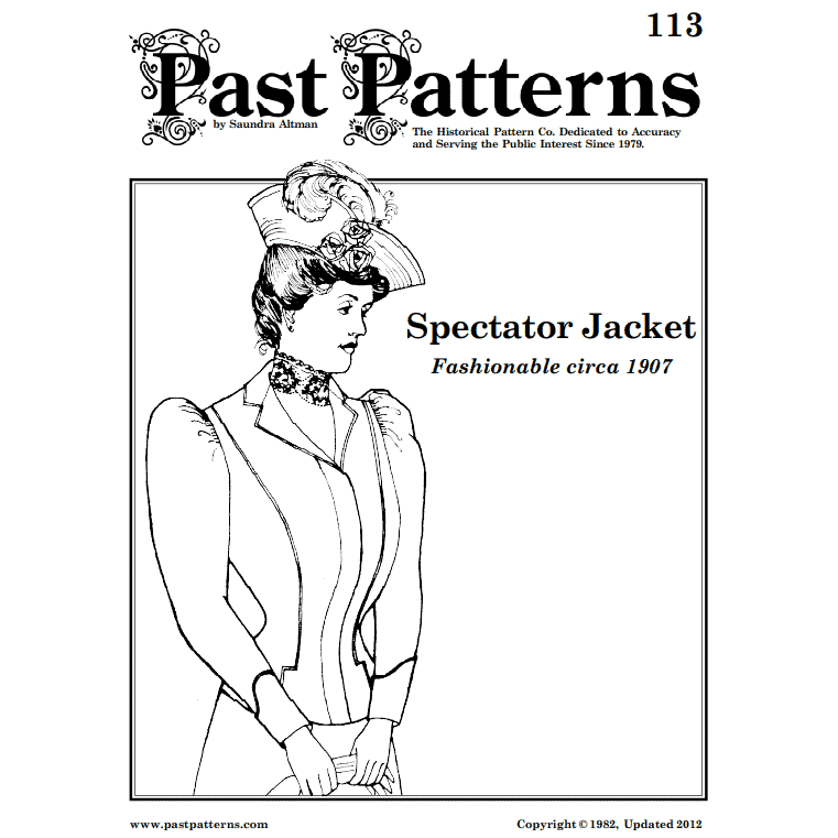 1900s Spectator Jacket Sewing Pattern bust sizes 33-41 Past Patterns  original | 0113 | Past Patterns