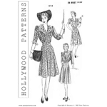 1940s One-Piece Dress Downloads | Past Patterns 0613 Pattern 0613 front cover