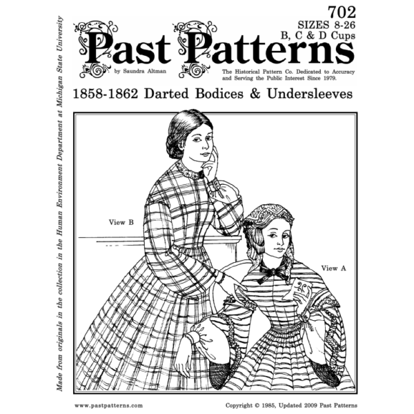 1850s Dart Fitted Bodice Sewing Pattern | Past Patterns 0702 - Image 2