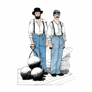 Large Size Union Issue Trowsers Sewing Pattern | Past Patterns 0713