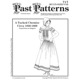 1850s Chemise Sewing Pattern