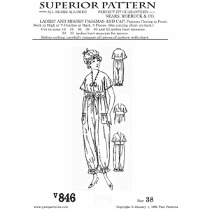 Pattern 0846 front cover