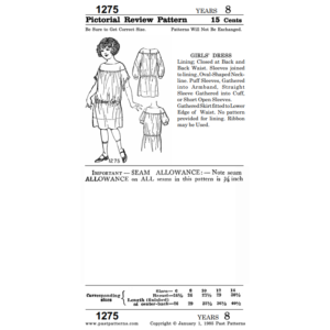 Pattern 1275 front cover