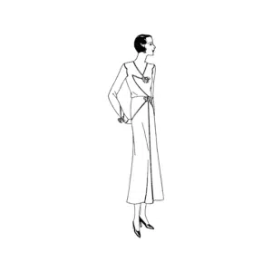 1930s Chantal Dress Sewing Pattern