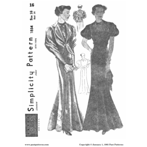 Pattern 1854 front cover