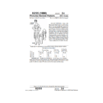 Late 1910s Two-Piece Ladies Costume Downloads pattern illustration showing blouse with collar and long skirt ensemble