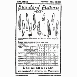 Pattern 2149 front cover