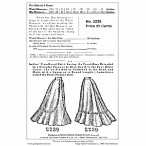 Pattern 2239 front cover