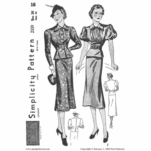 Pattern 2339 front cover