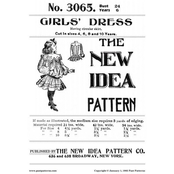 Pattern 3065 front cover