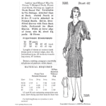 Mid 1920s Slip-On V-neck Dress Downloads | Past Patterns 3212 Mid 1920s Slip-On V-neck Dress Downloads cover, Past Patterns 3212—V-neck front and back, dropped waist, tie neck band; digital A0, A4, 8.5"x11" formats shown.