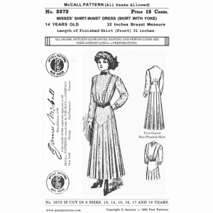 Pattern 3373 front cover