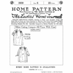 Pattern 3939 front cover