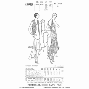 Pattern 4998 front cover