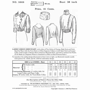 Pattern 5068 front cover