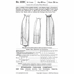 Pattern 5239 front cover