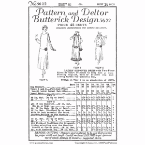 Pattern 5622 front cover