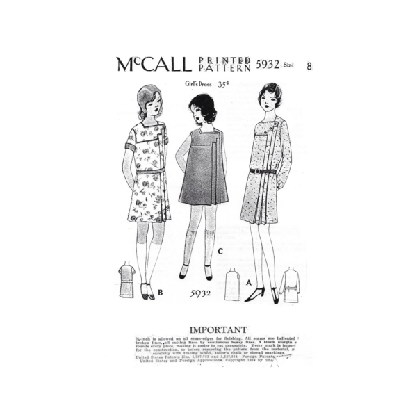 Front Cover McCall Pattern 5932