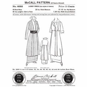 Pattern 6053 front cover