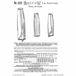 Early 1910s Three Piece Skirt Downloads | Past Patterns 6259 Black and white reproduction of the Early 1910s Three Piece Skirt Downloads, Past Patterns 6259, faithful to the original Butterick cover artwork.