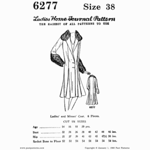 Pattern 6277 front cover