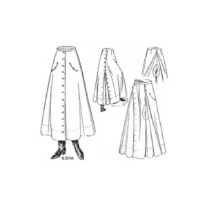 Mid 1910s Divided Skirt Sewing Pattern
