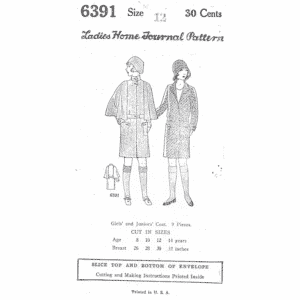 Pattern 6391 front cover