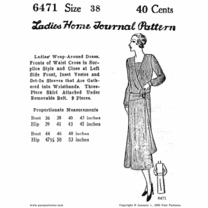 Pattern 6471 front cover