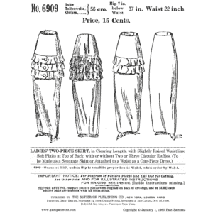Pattern 6909 front cover