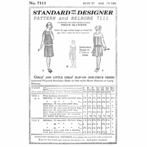 Pattern 7111 front cover