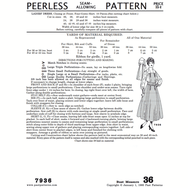 Pattern 7936 front cover