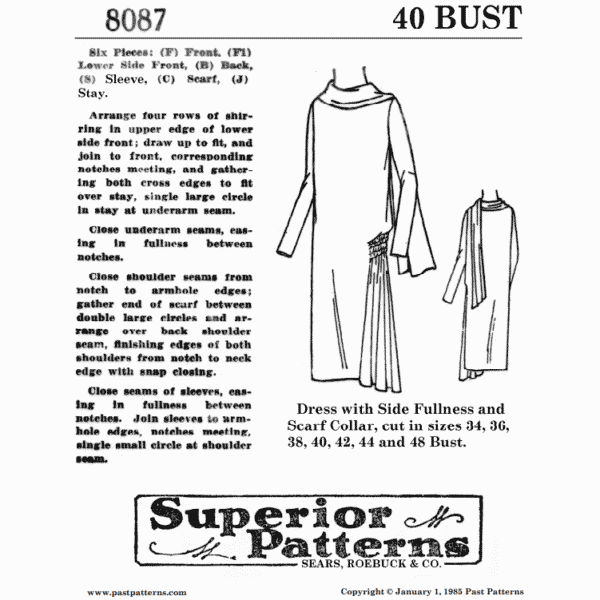 Pattern 8087 front cover