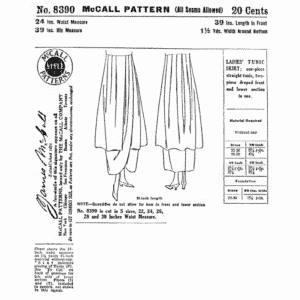 Pattern 8390 front cover