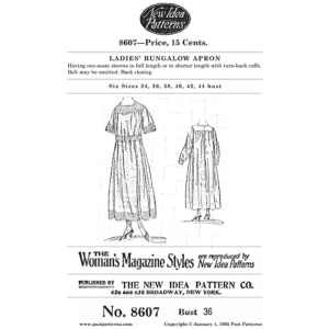 Pattern 8607 front cover