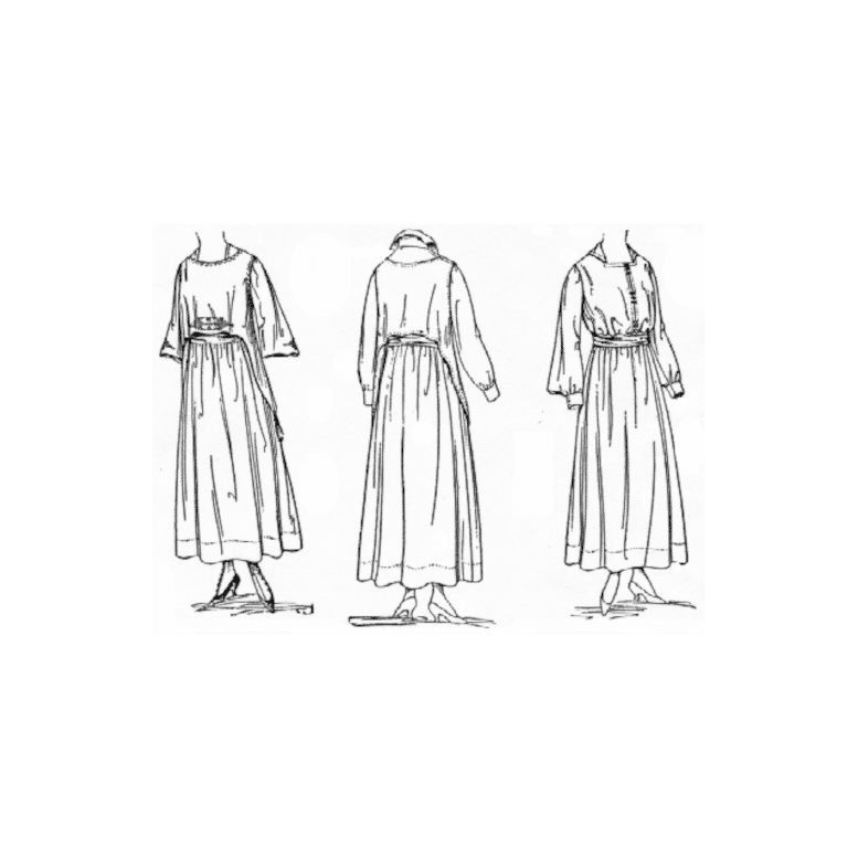 Late 1910s Ladies Dress Sewing Pattern Bust 36 B36 New Idea Pattern Co ...