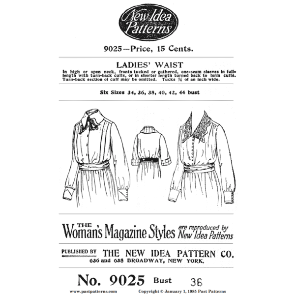 Pattern 9025 front cover