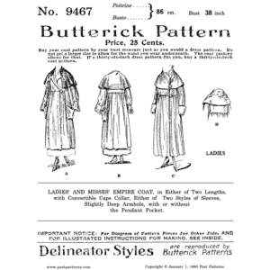 Pattern 9467 front cover