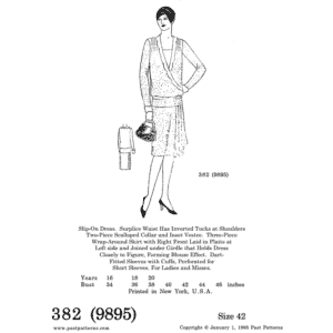 Pattern 9895 front cover