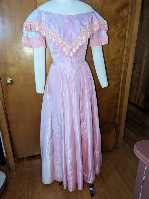 Our 1860s Silk Taffeta Ball Gown