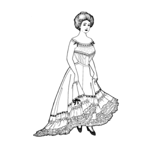 Early 1900s Petticoat Downloads Edwardian Four-Gored Digital Sewing Pattern